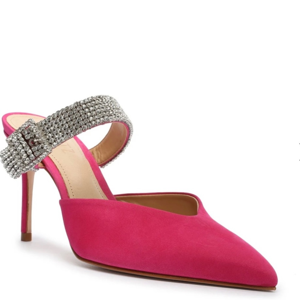 Perlah Mule in Hot Pink - Picture 3 of 3